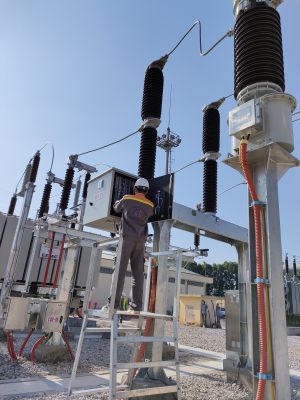 LẮP ĐẶT MBA T2 TRẠM 110KV NAM THÀNH PHỐ BẮC GIANG - 北江市南边安装110KV 站T2变压器