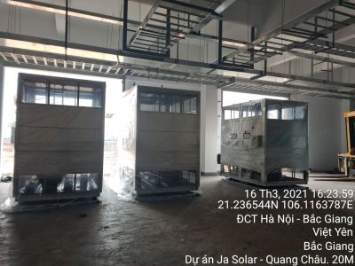 CẤP ĐIỆN, THÍ NGHIỆM VÀ LẮP ĐẶT TẠI CÔNG TY JA SOLAR PV VIỆT NAM - 给越南晶澳太阳能公司供电、测试及安装